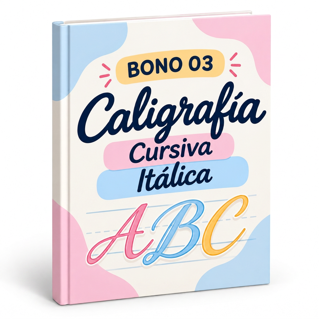 Portada del bono Caligrafía Cursiva Itálica